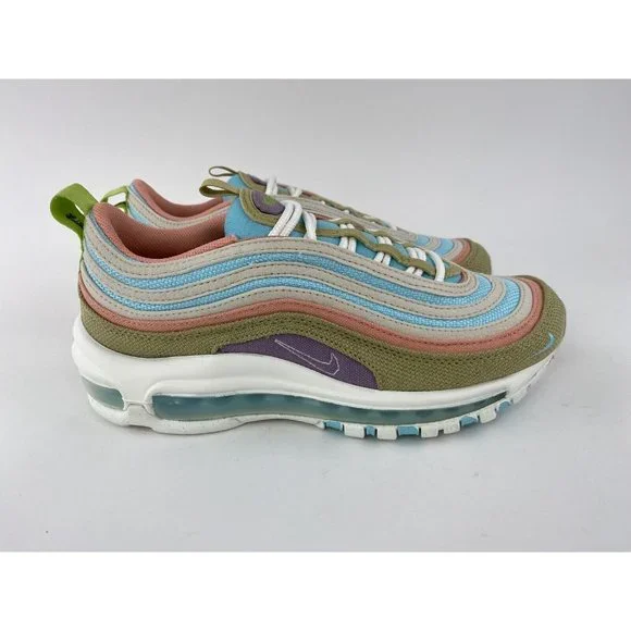 Nike Air Max 97 SE Sun Club Womens Sneakers Shoes Blue White Pink Tan DQ4126 400 - Picture 7 of 12